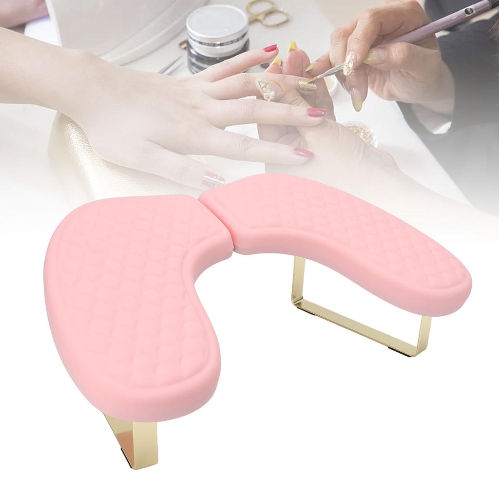 2 Stück Nagel Armlehne PU Weich Bequem Rutschfester Boden Maniküre Handkissen für Salon