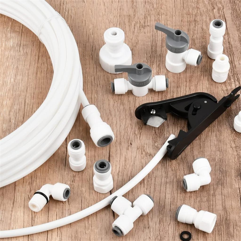 Essential Water Connection Set 10m Refrigerator Water Pipe Water Hose Connectors 10m Tubing Set for Side by Side Fridges
