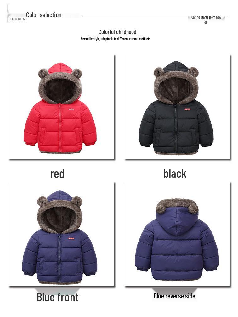 New Lambswool Cotton-Padded Jacket for Boys and Girls - Warm and Thickened Outerwear for Children