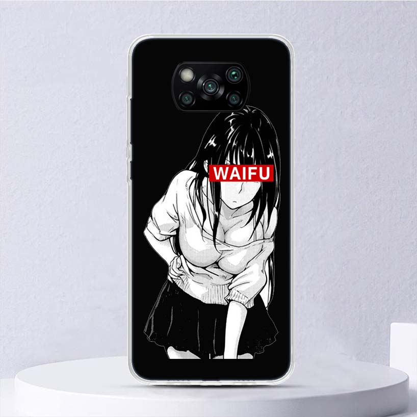 

Мягкий чехол Sugoi Senpai из японского аниме Waifu для Xiaomi Poco X3 NFC X4 M4 Pro M3 M2, чехол для телефона F3 F2 F1 Mi Note 10 Lite A3 A2 A1 Xiaomi Mi A3