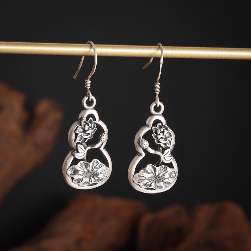 Retro Popular Hollow Earrings Crescent Pattern Earrings for Men and Women Trendy Hip-Hop Rock Earrings Jewelry