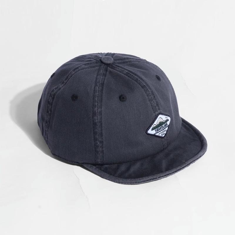 Mountain And Forest Print Baseball Cap With Embroidered Letters For Casual Outdoor Wear