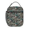1 Stück Für Schüler Lebensmittelbehälter Retro Kleidung Grunge Tragbar Tasche BMX Racing Reißverschluss Aluminiumfolie Lebensmittelbeutel