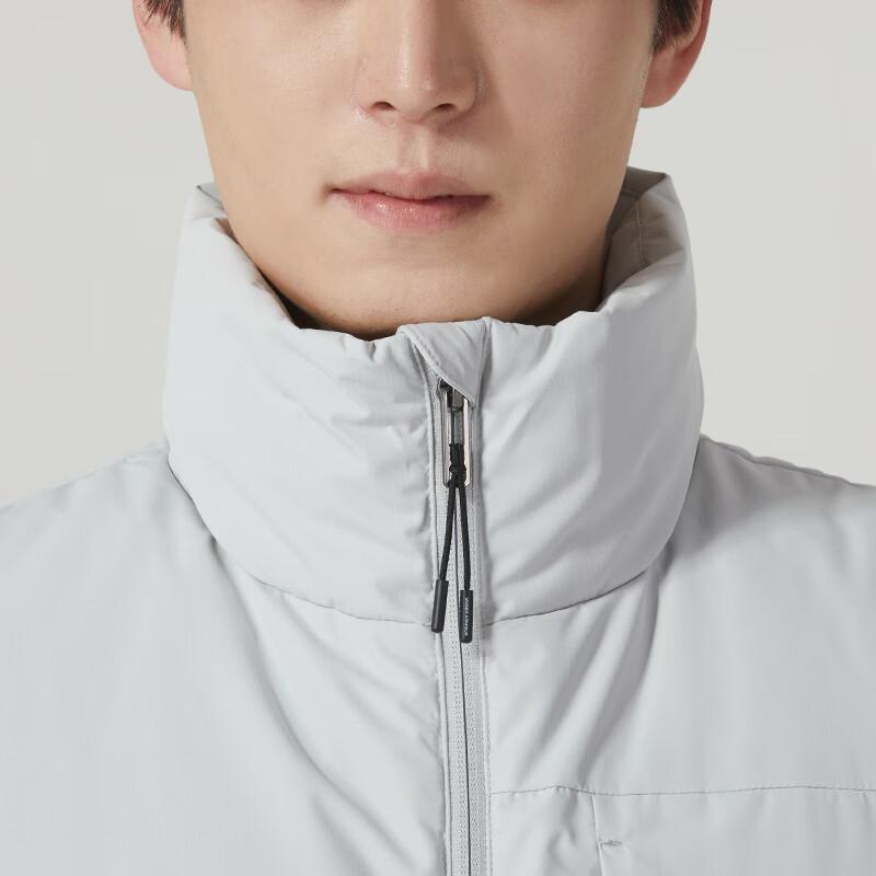 Under Armour Solid Color Stand Collar Outdoor Running Casual Down Vest Breathable Casual Knitted Sports Pants Set 23600803-009+23600704-001