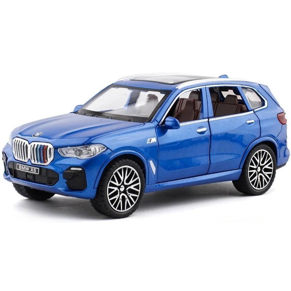 1/32 BMW X5 SUV Legierungsauto Druckgussmodell Simulation Sound & Licht Pull-Back Spielzeug Sammlung Dekorative Geschenk Jungen Hausdekoration