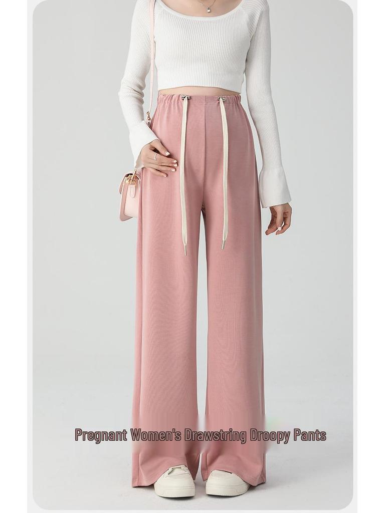 2024 Weitbeinige Umstandshose - Frühling & Herbst Übergröße Freizeitkleidung für frühe Schwangerschaft