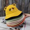 Cartoon Bear Bucket Hat Cute Summer Bucket Sun Hat Wide Brim Fisherman for Adults Children Women Men