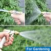 Heavy-Duty Metal Garden Hose Nozzle, 4 Spray Patterns, High-Pressure Gun for Watering, Car Wash, Yard Cleaning, Pet Bathing