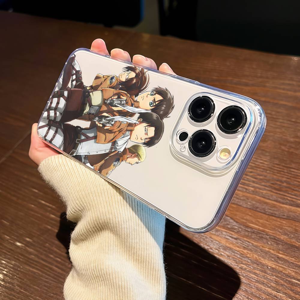A-Attack O-On Titanes Phone Case TPU For IPhone 17 16 15 14 13 11 12 Pro Max Mini Plus Soft Transparent Soft