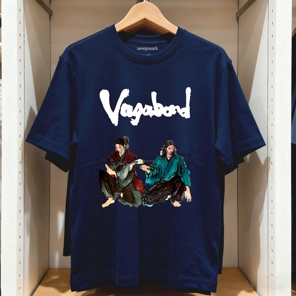 Vagabond Musashi and Kojiro Essential TShirt Women Unisex Casual Cotton Graphic T Shirts Streetwear Camisetas Tops Tee Shortsleev S