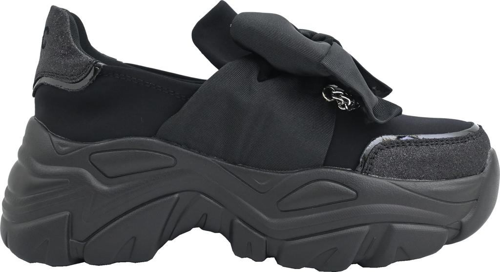 Plateau-Sneaker mit Schleife