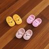 1 Pair Mini Mini puppy slippers Simulation Silicone puppy slippers  Doll Accessories