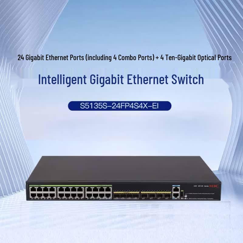 H3C S5135S-24FP4S4X-EI 24-Port Gigabit PoE Network Switch