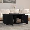816513 vidaXL Table basse Noir 80x50x36 cm Bois d'ingénierie