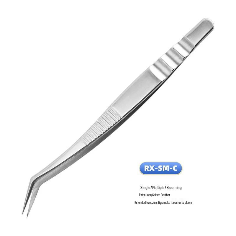 Precision Eyelash Tweezers for Artists: Multipick & Single Root Blooming, Universal Use (Ukraine)