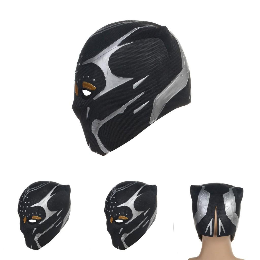 Marvel Black Panther Mask With Latex Material For Cosplay And Costume Parties