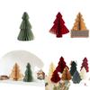 Wabenpapier Weihnachtsbaum Tischschmuck - Festliche Foto-Requisiten und Dekoration für Feiertagsatmosphäre