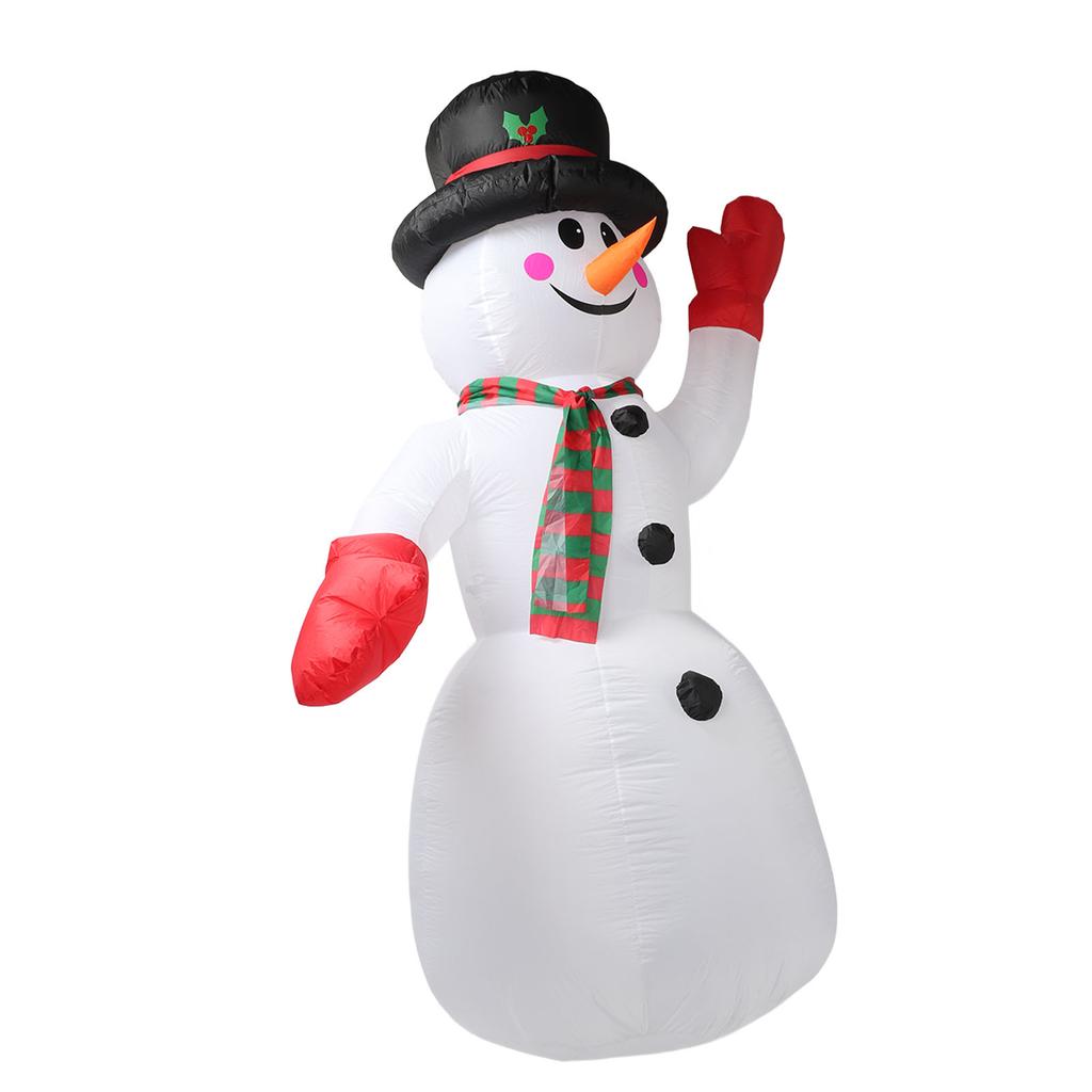 8FT Tall Christmas Inflatable Snowman Christmas Inflatables Outdoor Decorations Courtyard Yard