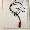 Sophisticated Peanut Necklace Featuring Black Cord Statement Jewelry Trendy Necklace Alloy Texture for Various Occasions
