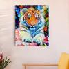 RUOPOTY Frame Paint By Number For Adults Beginner Kits Tiger Animals Diy Idea Gift Acrylic Paint On Canvas Painting For Room Decor