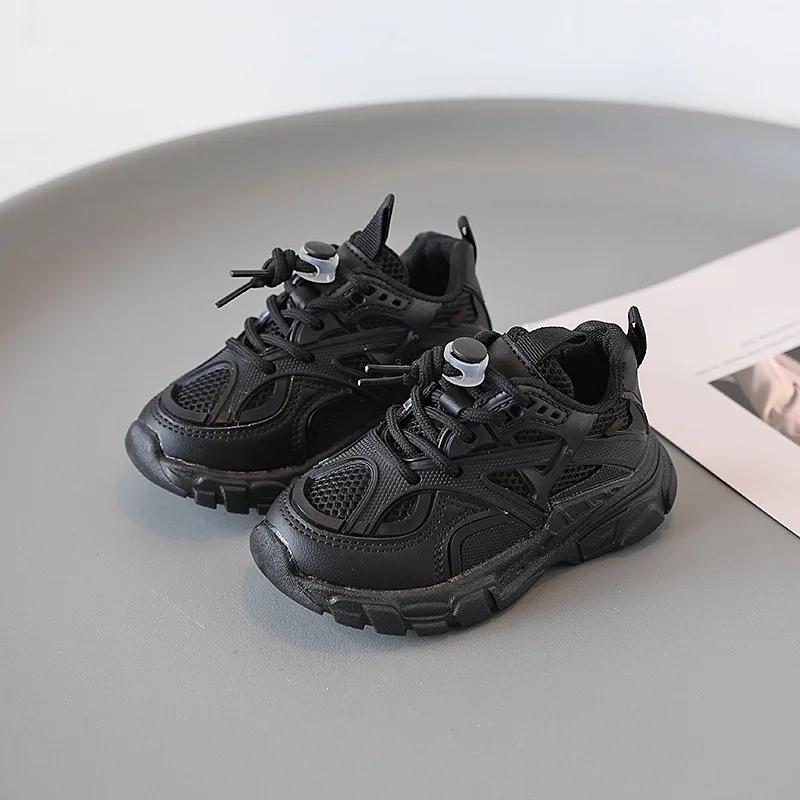 Zapatillas Children Mesh Breathable Sneaker2025Spring Autumn New Baby Soft Bottom Casual Shoe School Sports Sneaker for Boy Girl
