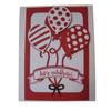 Festiwal Balon Stal Węglowa Rękodzieło Papierowe Tłoczenie Kartka Świąteczna DIY Wykrojnik