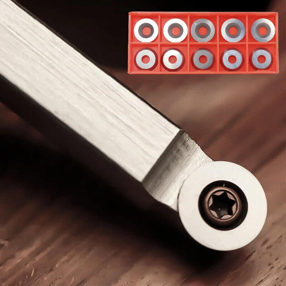 ~16mm Turning Insert Round ~Carbide Inserts Milling Cutters ~Indexable With Screws 30° Cutting ~Angle For DIY Wood Turning Tool