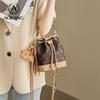 Aokang Women's Crossbody Bag, Large Capacity, Bucket Bag, Handbag, Shoulder Bag, Coffee Color
