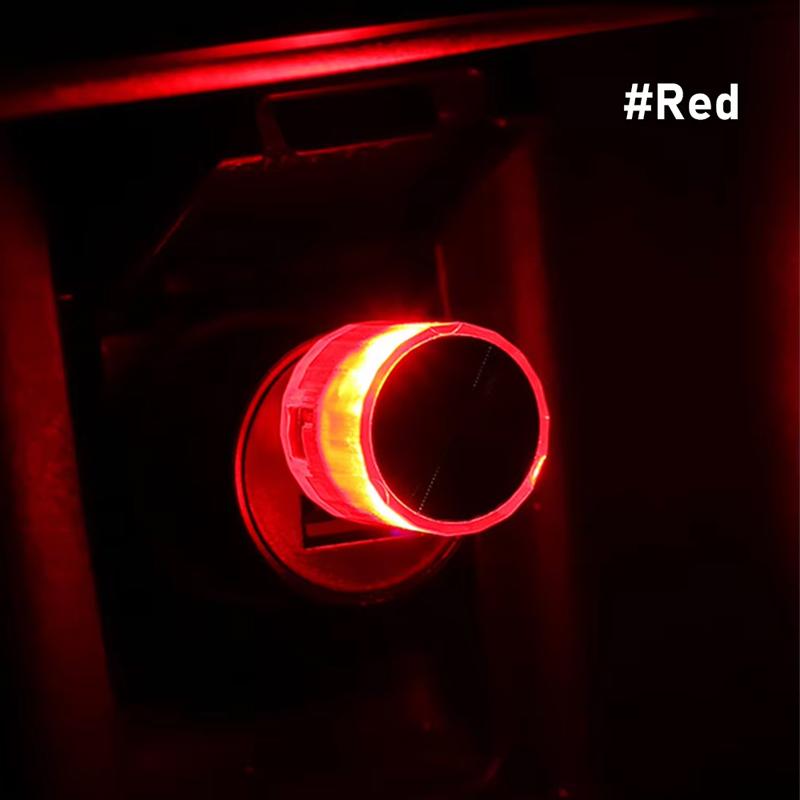 Mini USB Car Ambient Light Colorful Flash LED Portable Atmosphere Lamp Party Flash Auto Interior Decorative Lighting Plug Play