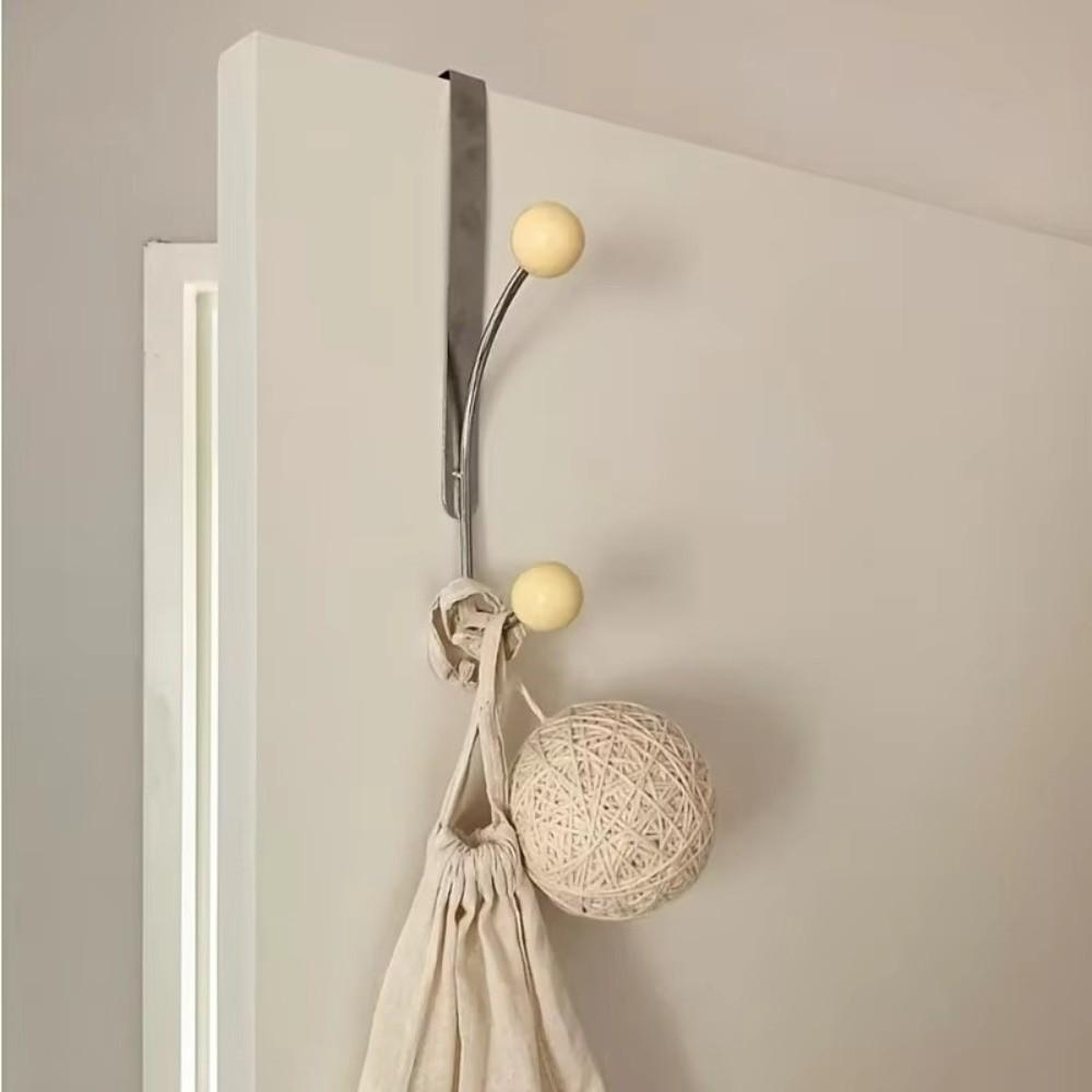 Iron Door Hook Storage Eavy-Duty Metal Hooks Bedroom Kitchen Bathroom Storage