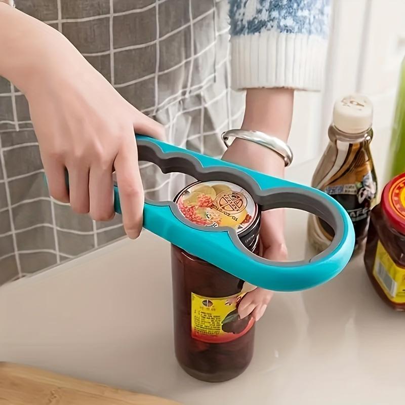 4-In-1 Multi-Purpose Can Opener with Non-Slip Grip - Ideal for Beer Bottles and Cans In Home Kitchens
