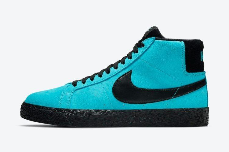 864349-400 Nike SB Zoom Blazer Mid "Baltic Blue" (Herren)