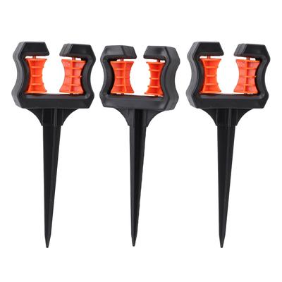 3Pcs Garden Hose Guide Spike 10.24in ABS Water Pipe Positioning Holder Roller for Outdoor Garden Lawns Landscape Watering