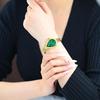 Elegant Diamond Crystal Quartz Watch for Women Fashion Golden Mesh Band Ladies Wristwatch Unique Design