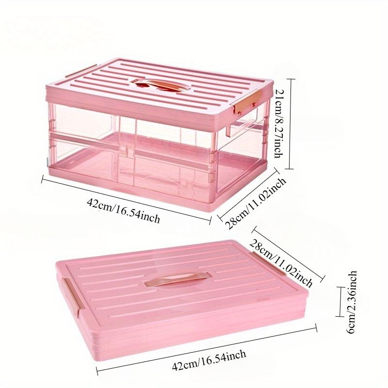 Household Transparent Storage Box Car Trunk Storage Box Finishing Box Sundries Book Box Storage Box for Clothes