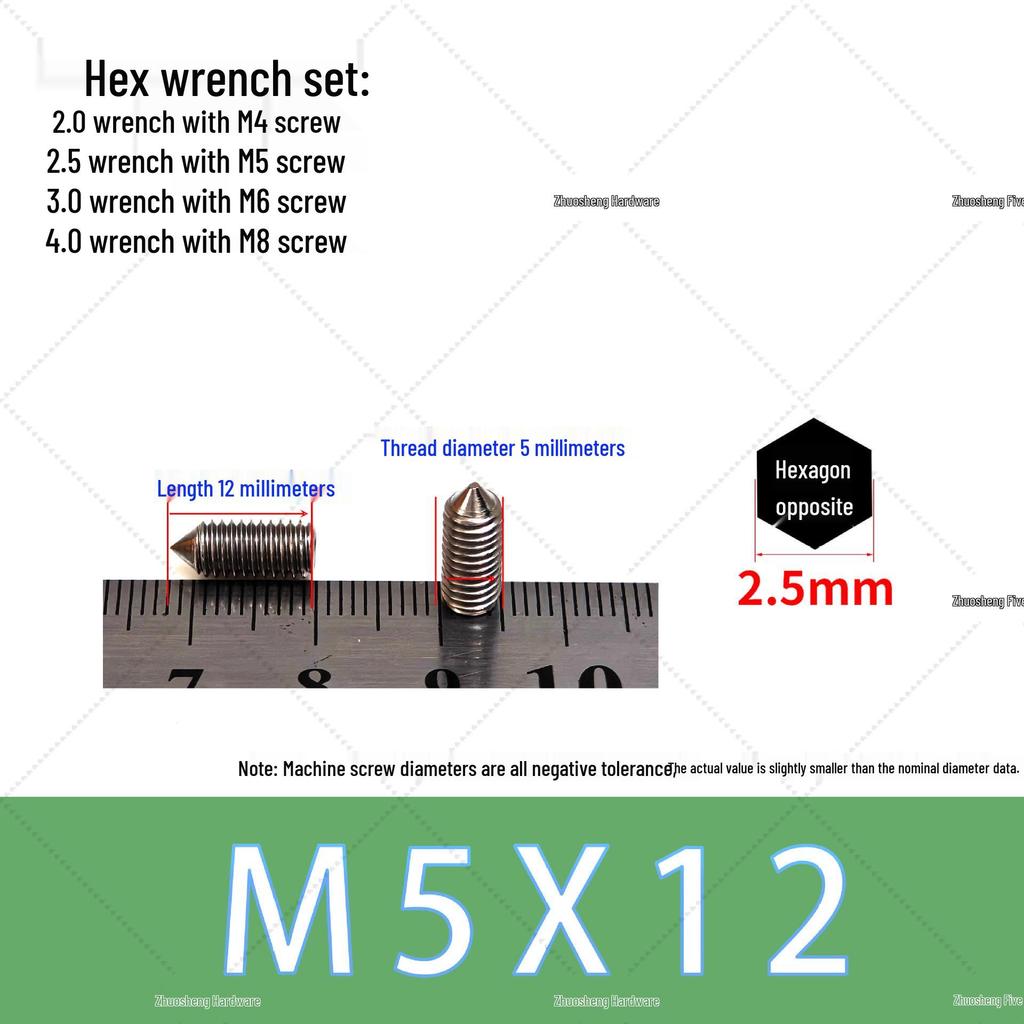 Stainless Steel Faucet Handle with M5 Hex Socket Screw for Kitchen/Bathroom Washbasin – Hot/Cold Water Accessory