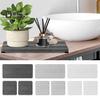 3Pcs Water Absorbing Stone Tray Stripe Design Quick Drying Sink Drain Mat Anti-Slip Soap Holder Kitchen Bathroom Vanity Trays