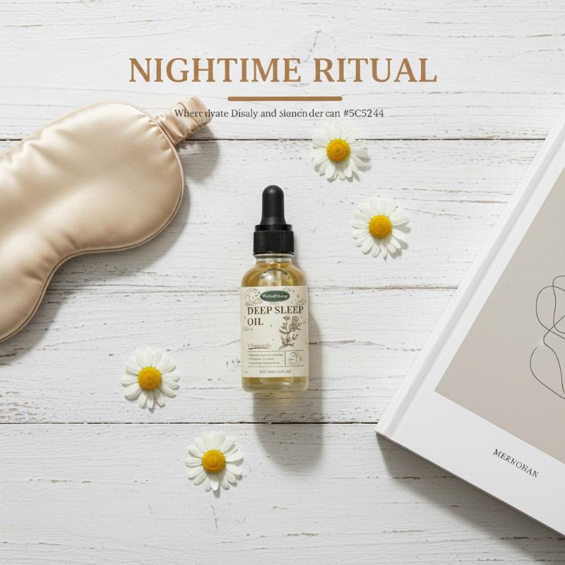 Chamomile Sleep Oil, Comfortable Daily Portable Moisturizing Body Care Oil Portable Sleep Oil