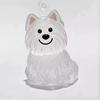 Cute Cartoon Dog Hair Storage Keychain Charm with Pompon Pendant