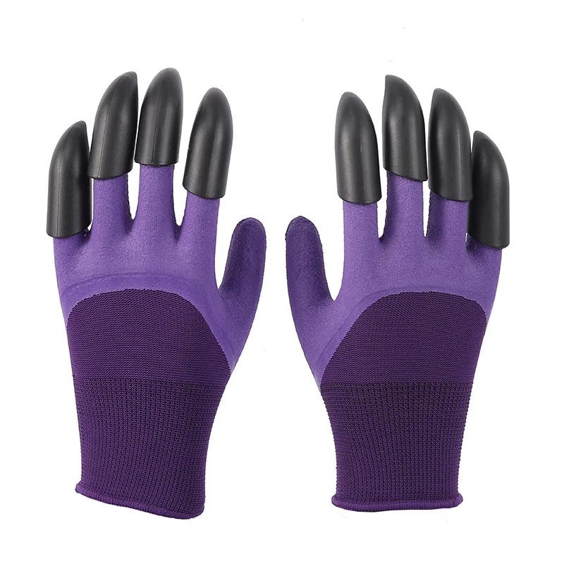 

1 Pair Garden Gloves with 8 Claws - Protect Your Hands While Gardening - Effortlessly Dig, Plant, Weed, and Seed