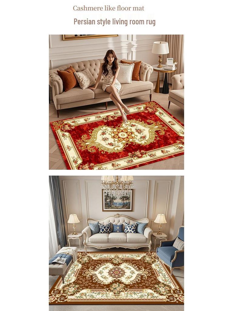 European Style Light Luxury Sofa Carpet for Living Room or Bedroom