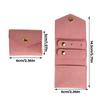 Foldable Jewelry Roll Case Mini Jewelry Storage Bag  for Parties Travel Business Trips