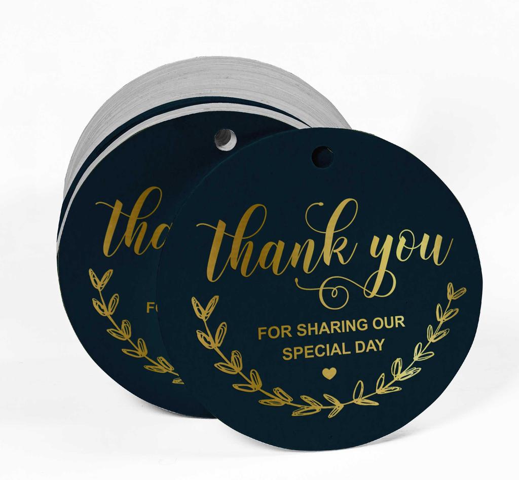 Inkdotpot Thank You For Sharing Our Special Day Bridal Shower-Baby Shower-Retirement-Wedding-Birthday Bottle Tag