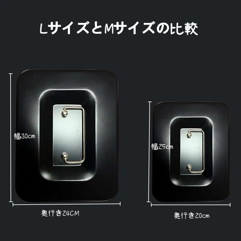 Beemyi Portable Cash Box, Small Cash Box for Home Use, Cashmate A5 Size, Accounting, Office Mini Safe, Piggy Bank, Steel, Home Security Box (Black, W2