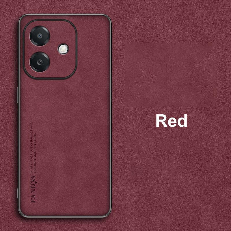 For OPPO A3 A3X 4G Case Luxury PU Leather Phone Case For OPPO A3 A3X 5G Back Cover Matte Silicone Shockproof Full Protection