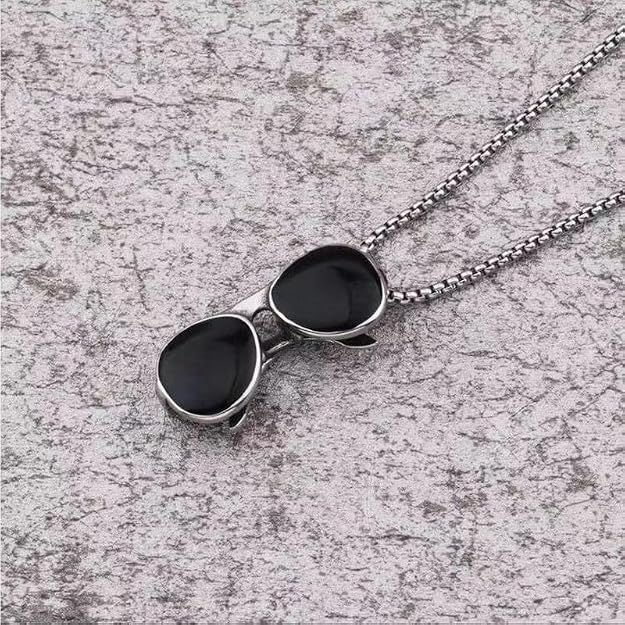 Anti Tarnish Stainless Steel Locket Neck Chain for Men | Stylish Pendant Necklace | Jewellery Accessories for Boys | Minimal Jewelry |