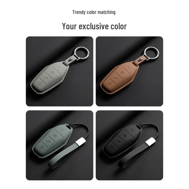 BYD EV Premium Key Case for Han, Qin Plus, Song Pro, Tang, Dolphin, E9, Seal Models
