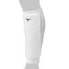 Mizuno Karate Shin Single One Size Fits 23JHAC63 Support, Side, White, All,