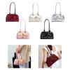 Women PU Leather Shoulder Bag Tote Bag Elegant Armpit Bag with Zipper Closure Purse Hobo Bag for Vacation Office Outdoor Party