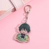 1/12Pcs Anime Character Haikyuu Acrylic Car Keychain Cute Backpack Pendant Funny Bag Charms Accessories Decoration Holiday Gifts